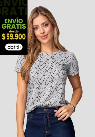 Camiseta Mujer Estampado Mp 112021 MP