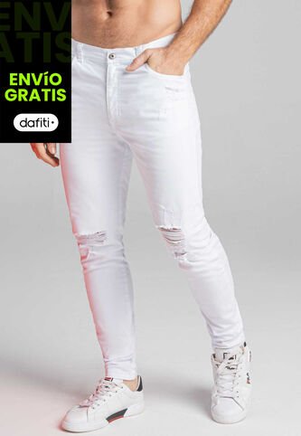 Jean Hombre Blanco Mp 266 MP