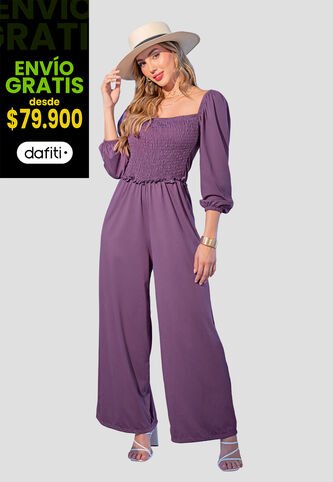 Enterizo Largo Mujer Ciruela Mp 107549 MP