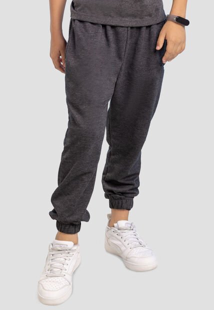 Jogger Infantil Masculino Negro Mp 101505