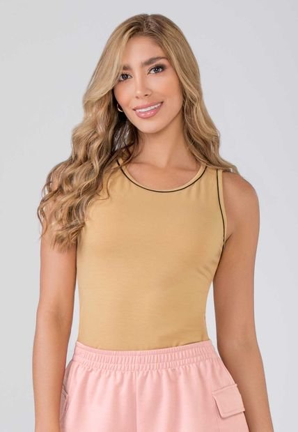 Camiseta Mujer Beige Mp 141