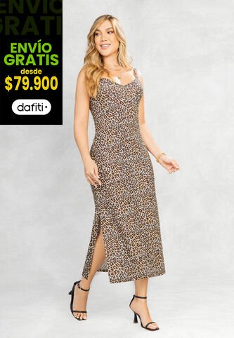 Vestido Largo Mujer Estampado Mp 106956 MP