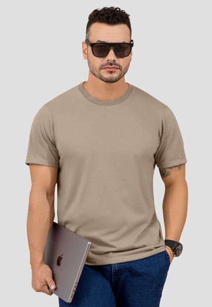 Camiseta Hombre Café Pardo Mp 110530