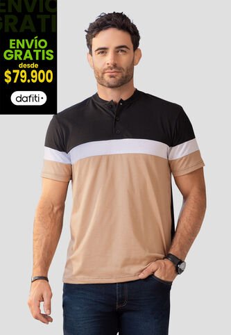 Polo Hombre Negro Mp 100468 MP