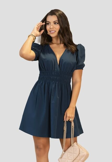 Vestido Mujer Azul Profundo Mp 112270