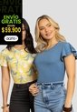 Camiseta Paq X2 Mujer Bicolor Mp 112001 de MP