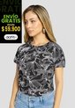 Camiseta Mujer Estampado Negro Mp 112227 de MP