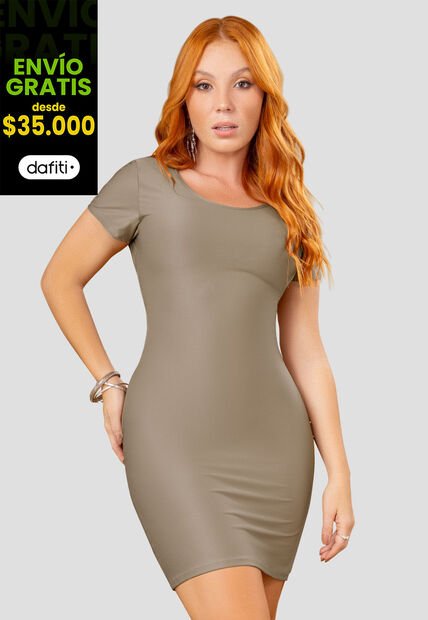 Vestido Mujer Café Pardo Mp 108124