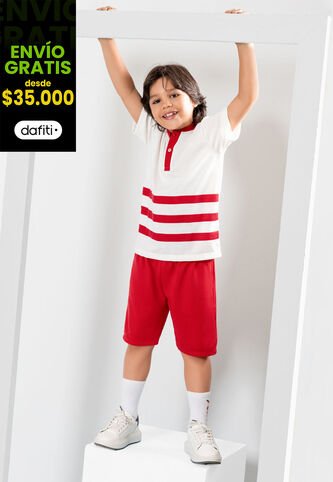 Conjunto Infantil Masculino Rojo Mp 104851 MP