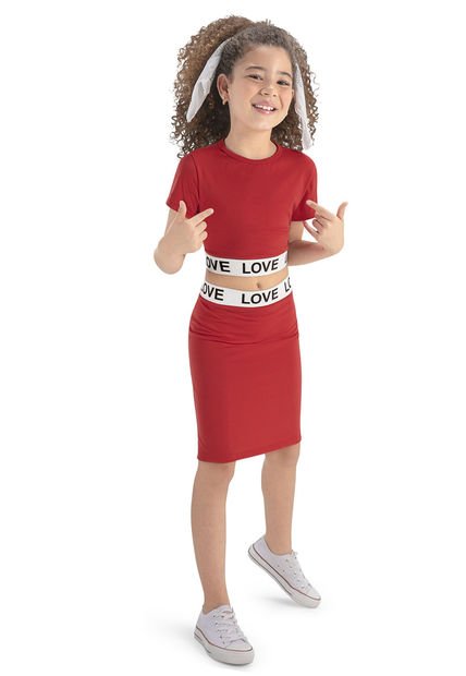 Conjunto Bebés Infantil Rojo Mp 86783