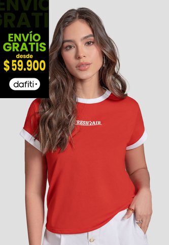 Camiseta Mujer Rojo Mp 110989 MP