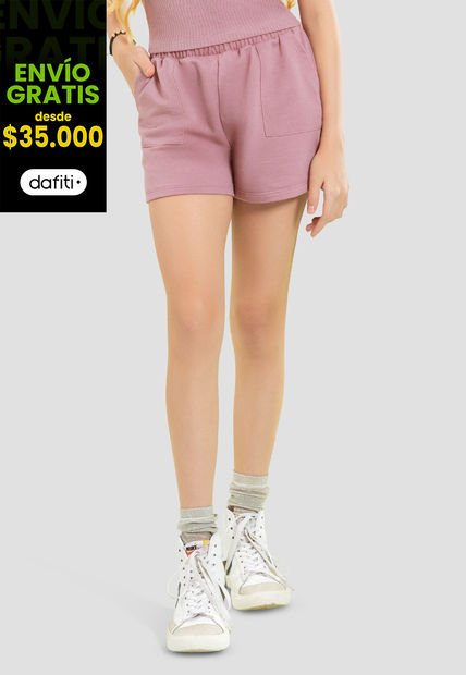 Short Infantil Femenino Rosa Mp 104121