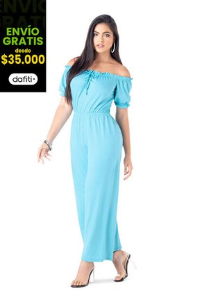 Enterizo Largo Mujer Azul Mp 34911