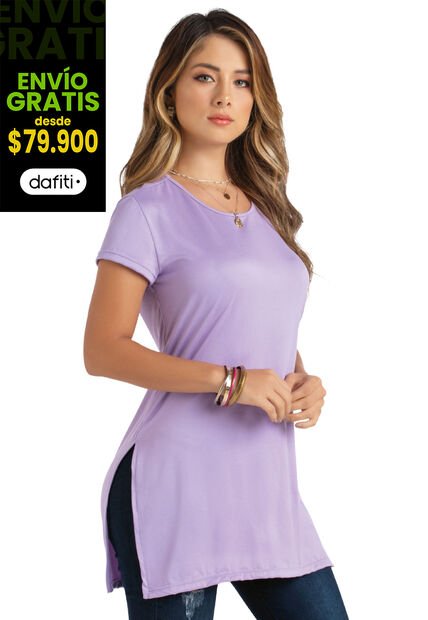 Blusón Mujer Lila Mp 32998