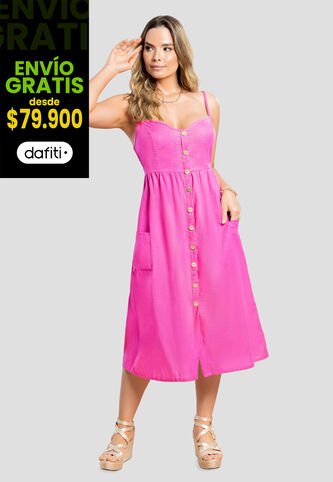 Vestido Mujer Fucsia Mp 105623 MP