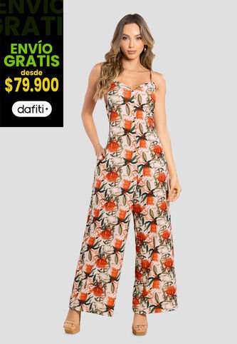 Enterizo Largo Mujer Estampado Mp 105624 MP