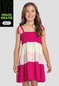 Vestido Infantil Femenino Magenta Vivo Mp 103717 de MP