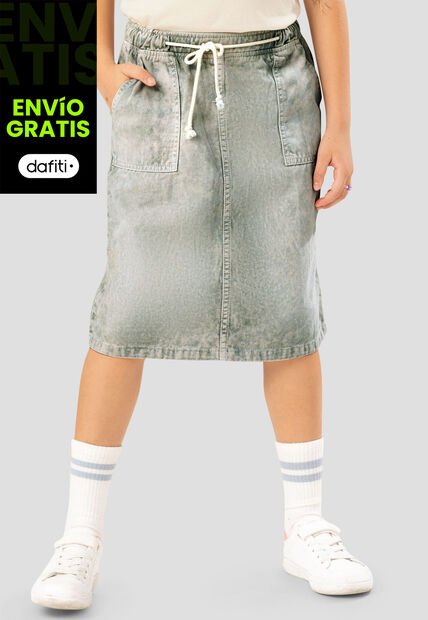 Falda Infantil Femenino Verde Mp 107887