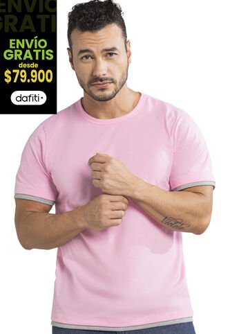 Camiseta Hombre Rosa Mp 389 MP