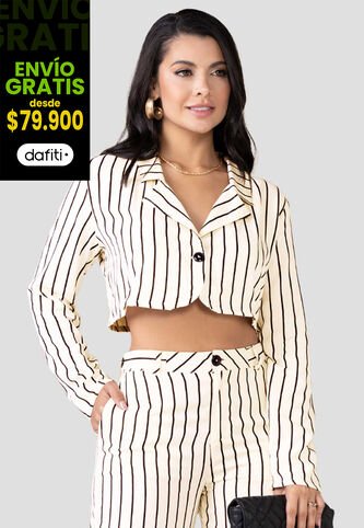 Blazer Mujer Blanco Mp 100294 MP