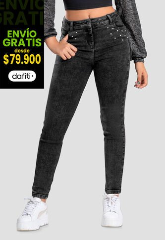 Jean Infantil Femenino Negro Mp 105501 MP