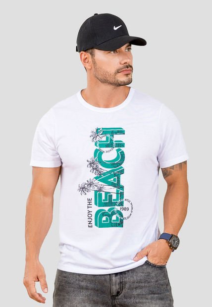 Camiseta Hombre Blanco Mp 105408
