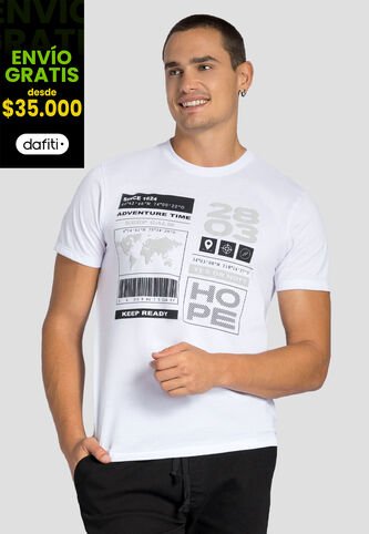 Camiseta Hombre Blanco Mp 111244 MP