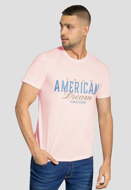 Camiseta Hombre Rosa Mp 111913