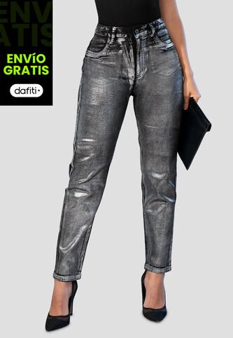 Jean Mujer Plateado Mp 105370 MP
