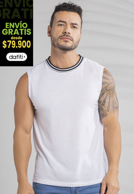 Camisilla Hombre Blanco Mp 101775