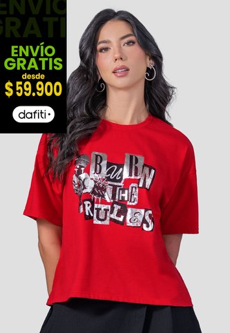 Camiseta Mujer Rojo Mp 110261 MP