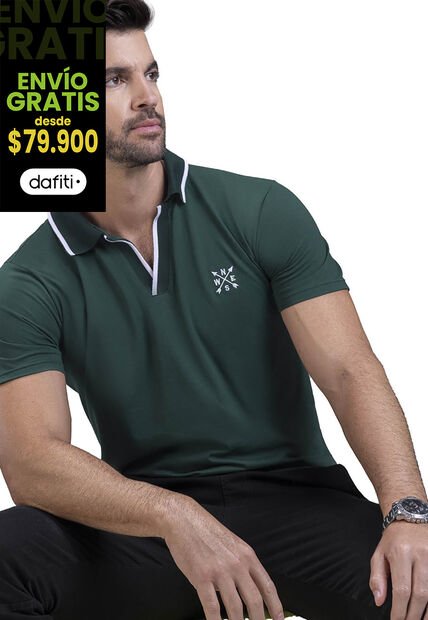 Polo Hombre Verde Mp 87630