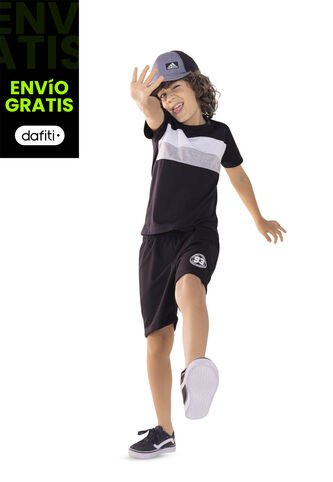 Bermuda Infantil Negro Mp 1872 MP