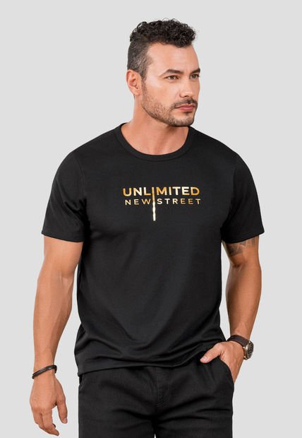 Camiseta Hombre Negro Mp 105402