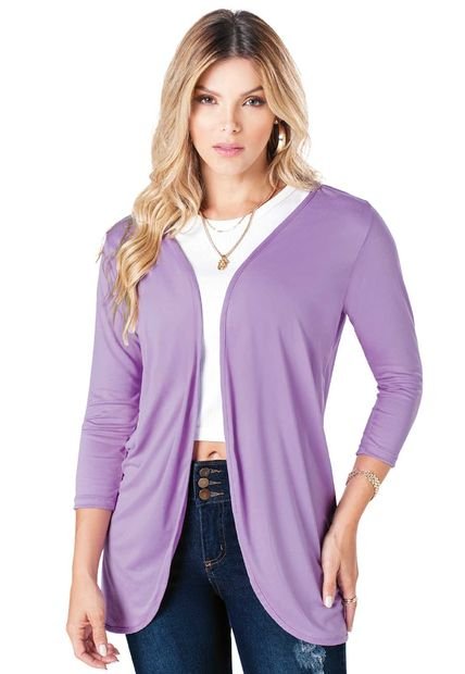 Cardigan Mujer Lila Mp 89021