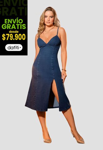 Vestido Mujer Azul Oscuro Mp 105530 MP
