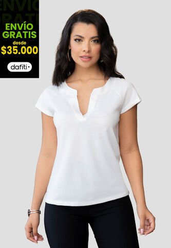 Blusa Mujer Blanco Mp 104190 MP