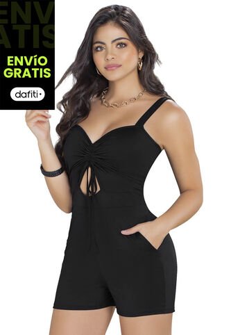 Enterizo Corto Exterior Negro Mp 91733 MP