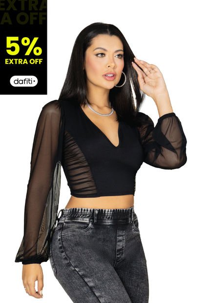 Blusa Mujer Negro Mp 100751
