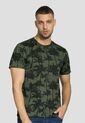 Camiseta Hombre Verde Militar Estampado Mp 112120 de MP