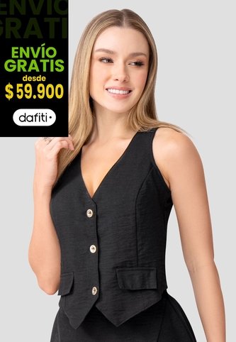 Chaleco Mujer Negro Mp 111273 MP