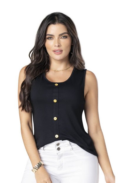 Camiseta Mujer Negro Mp 3401