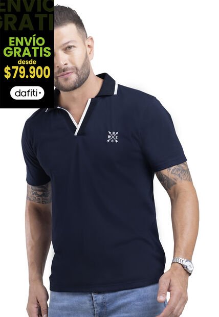 Polo Hombre Azul Mp 87630