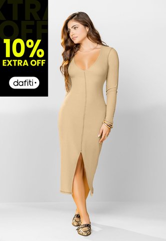 Vestido Largo Mujer Latte Mp 114183 MP