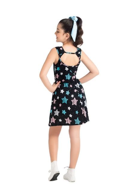Vestido Para Niña Estampado Estrellas MP