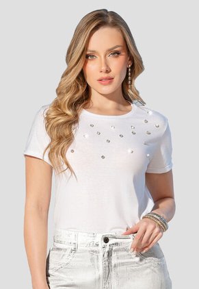 Camiseta Mujer Blanco Mp 105178