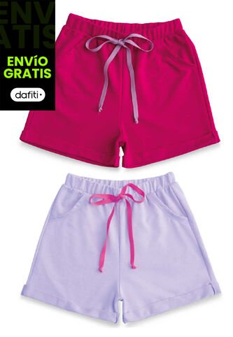 Short Paq X2 Infantil Multicolor Mp 78886 MP