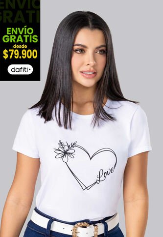 Camiseta Mujer Blanco Mp 102322 MP