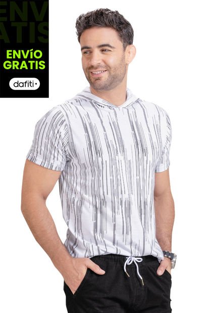 Camiseta Con Chompa Hombre Blanco Mp 4391