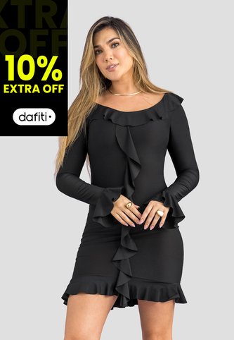 Vestido Corto Mujer Negro Mp 113936 MP